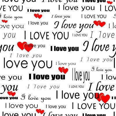 "I Love You" Vector Wallpaper