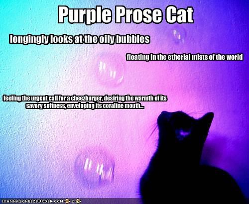 Purple Prose Cat