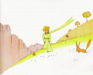 The Little Prince and the Fox (Illustration by Antoine de Saint-Exupéry)
