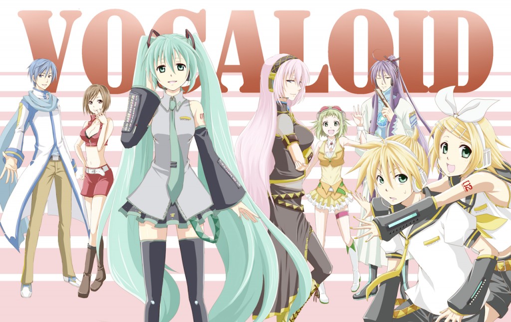 The eight most popular Japanese Vocaloids